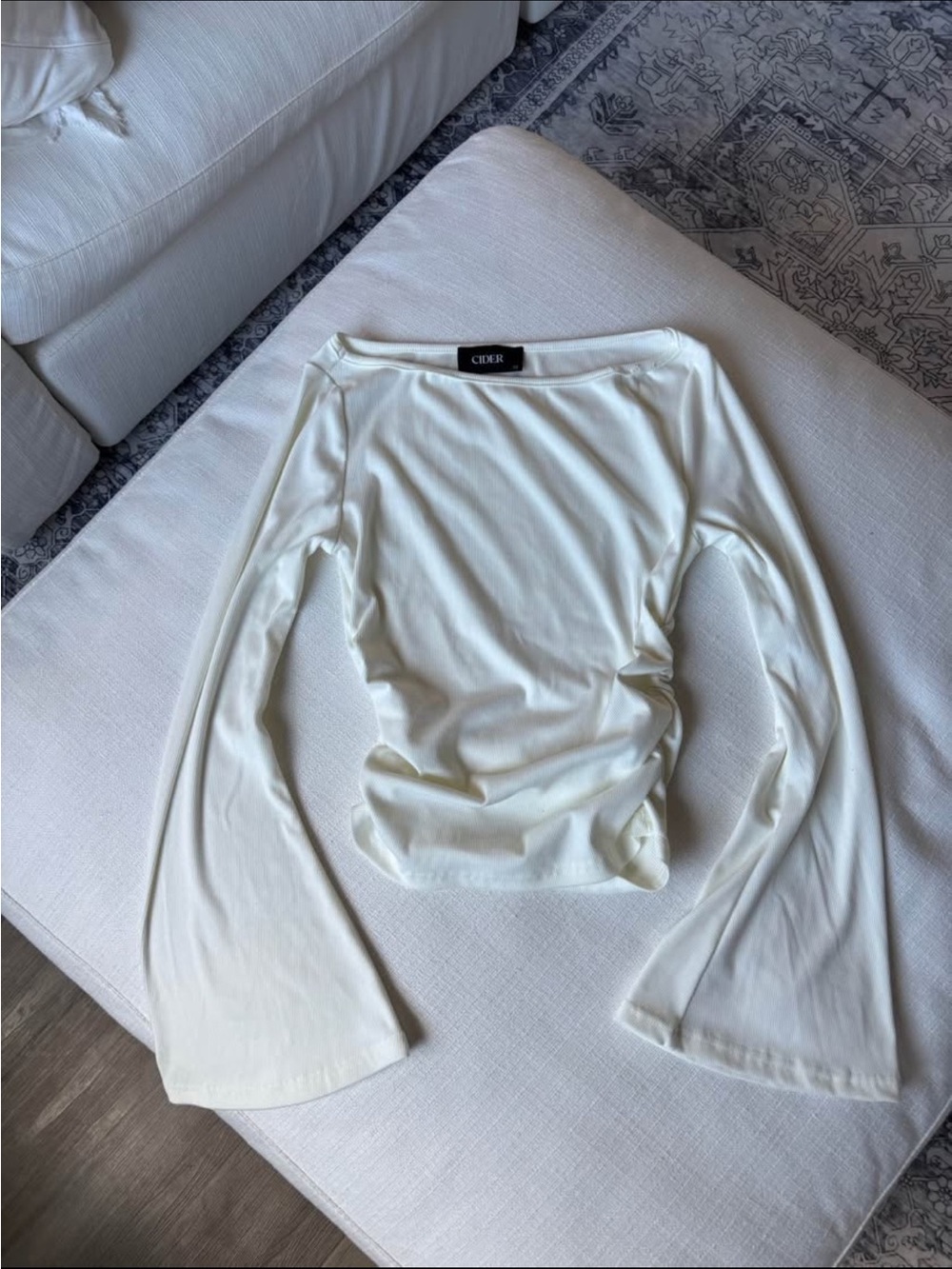 Cider boat neck top